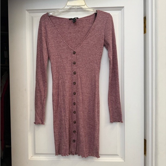 Elegant Pink Button-Down Dress from Forever21 - Picture 1 of 2
